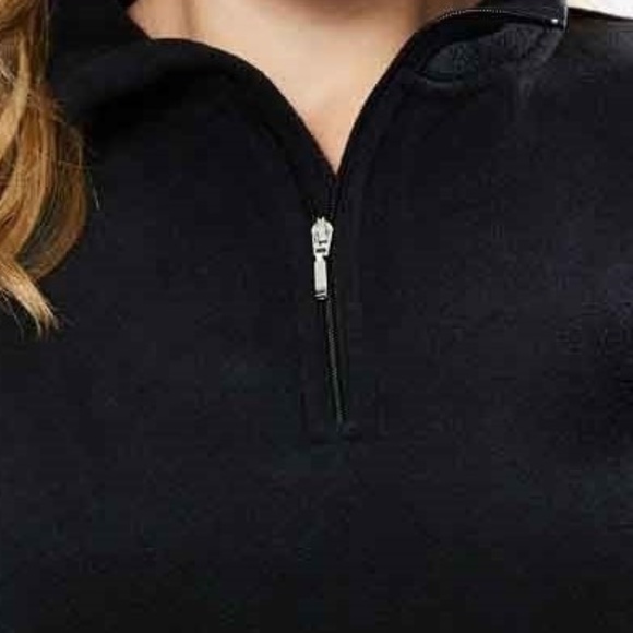 QUARTER-ZIP MICRO-FLEECE PLUS SIZE PULLOVER - Picture 2 of 3